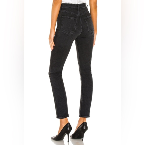 Agolde Riley High Rise Straight Crop in Panoramic Size 29 Retail $198 - Picture 6 of 12